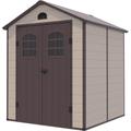 Gartenhaus aus Harz Gardiun Alessia a - 3,57 m² 190x188x225 cm mit Boden und Fenster Beige