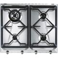 Smeg SRV564GH3 piano cottura Acciaio inossidabile Da incasso 60 cm Gas 4 Fornello(i)
