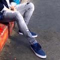 Levi's Shoes | Levi’s Denim & Tan Casual Lace-Up Shoes | Color: Blue/Brown | Size: 13