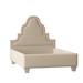 My Chic Nest Meela Solid Wood & Upholstered Platform Bed Polyester in White | 65 H x 58 W x 80 D in | Wayfair 559-105-1150-F