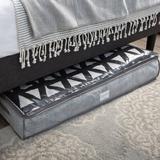 Simplify Fabric Underbed Storage Fabric in Gray | 5.91 H x 17.71 W x 39.37 D in | Wayfair 25424-HEATHER