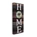 Gracie Oaks Welcome Home Sign Green Succulent Wreath Greeting by Kim Allen - Graphic Art Print Canvas in Brown | 24 H x 10 W x 1.5 D in | Wayfair