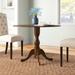 Lark Manor™ Arishka 42" Extendable Drop Leaf Rubberwood Solid Wood Pedestal Dining Table Wood in Brown | 30 H in | Wayfair