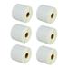 GREENCYCLE 6 Roll (1500 Labels/Roll) White Die Cut Paper Label Mobile Solution Barcodes Tapes Compatible for Brother RDS04U1 3 x 1-1/64 (76mm x 26mm) TD-4000 D-2020 RJ-3050 RJ-4030 Printer BPA Free