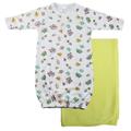 Bambini Print Infant Gown and Recieving Blanket