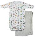 Bambini Print Infant Gown and Recieving Blanket