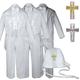 New Baby Toddler Boys Easter Christening Baptism Tuxedo Suits w/ White Cross Hat