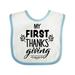 Inktastic My 1st Thanksgiving Boys or Girls Baby Bib