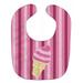 Caroline s Treasures Baby Bib Pink Ice Cream Cone