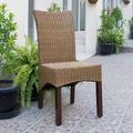 International Caravan Bali Campbell Rattan Wicker Dining Side Chair - Set of 2