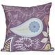 Simply Daisy 16 x 16 Paisley Floral Polyester Indoor/Outdoor Pillow Purple (1 count)