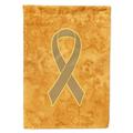 Carolines Treasures AN1219GF Peach Ribbon for Uterine Cancer Awareness Flag Garden Size Small multicolor