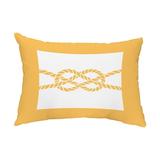 Simply Daisy 14 x 20 Nautical Knot Yellow Decorative Nautical Outdoor Pillow