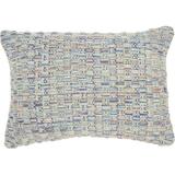 Nourison Outdoor Pillows Multicolor Decorative Throw Pillow 14 X20