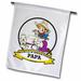 3dRose Funny Worlds Greatest Papa Men Cartoon - Garden Flag 12 by 18-inch