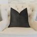 Black Luxury Throw Pillow 22in x 22in