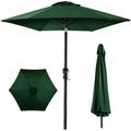 Best Choice Products 10ft Outdoor Steel Market Patio Umbrella w/ Crank Tilt Push Button 6 Ribs - Green