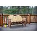 Glacier Country Collection Deck Bench Exterior Stain Finish