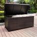 Crosley Palm Harbor 190 Gallon Wicker Deck Box Dark Brown