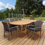 International Home Amazonia Teak 11 Piece Extendable Patio Dining Set