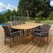 International Home Amazonia Teak 11 Piece Extendable Patio Dining Set