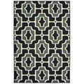 Oriental Weavers of America Ragnall Geometric Indoor/Outdoor Polypropylene Rug Black