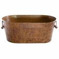 Gardener s Select Farmhouse Collection Oval Planter w/ Handles (17.5 x 9.5 x 7 )