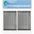 2-Pack BBQ Grill Cooking Grates Replacement Parts for Weber Summit Silver C - Compatible Barbeque Porcelain Coated Steel Grid 17 3/4