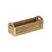 Cheungs Wooden Ledge Planter With Metal Border Accents