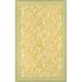 Momeni Indoor/Outdoor Floral Flowers & Plants Area Rugs Yellow