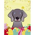 Carolines Treasures BB1913GF Weimaraner Easter Egg Hunt Flag Garden Size Small multicolor