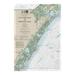 Betsy Drake FL12318AV 12.5 x 18 in. Little Egg Inlet to Hereford Inlet - Avalon NH Nautical Map Garden Flag