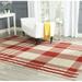 SAFAVIEH Courtyard Benjamin Plaid Indoor/Outdoor Area Rug 4 x 5 7 Red/Bone