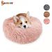 Spencer Pet Dog Cat Calming Bed Plush Donut Cuddler Round Cushion Bed for Dogs & Cats Self-Warming and Cozy for Improved Sleep Pink 70CM