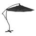 California Umbrella 9 Ft. Octagonal Aluminum Cantilever Patio Umbrella W/ Crank Lift & Aluminum Ribs - Bronze Frame / Sunbrella Canvas Black Canopy