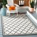 SAFAVIEH Beach House Nima Trellis Indoor/Outdoor Area Rug Light Grey/Charcoal 7 10 x 10