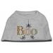 Mirage Pet Products52-89 MDGY Boo Rhinestone Dog Shirt Grey - Medium