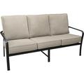 Hanover Cortino Commercial-Grade Aluminum Sofa with Plush Sunbrella Cushions