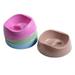 Walsport Pet Dog Cat Puppy Go Slow Eating Feed Bowl Eco-friendly Bamboo & Rice Husks Material Healthy Dish Pink