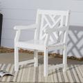 Bradley Outdoor Wood Arm Chair