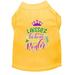 Mirage Pet Products Laissez Les Bons Temps Rouler Screen Print Mardi Gras Dog Shirt Yellow XXXL