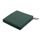 Classic Accessories RavennaÂ® Square Patio Seat Cushion Slip Cover & Foam - Durable Outdoor Cushion Mallard Green 19 W x 19 D x 3 Thick