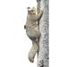 WHAT ON EARTH Climbing Squirrel Figurine - Garden Decor for Outside Yard Art Squirrel Gifts Funny Tree Climber Statue Outdoor Decor