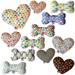 Pet and Dog Plush Heart or Bone Toy Easter Group (Available in different sizes and 10 different pattern options!)