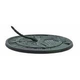 Decorative Dragonfly Garden Sundial - Green - 9.75 Wide