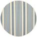 SAFAVIEH Courtyard Caroline Striped Indoor/Outdoor Area Rug 5 3 x 5 3 Round Beige/Blue