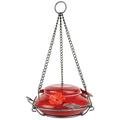 Nature s Way Artisan Glass Modern Top Fill Hummingbird Feeder 16 oz Red