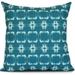 Simply Daisy Summer Picnic Geometric Print Outdoor Pillow