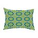 Simply Daisy 14 x 20 Bohemian 2 Teal Decorative Abstract Outdoor Throw Pillow