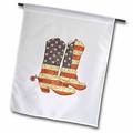 3dRose USA Flag Cowboy Boots patriotic art - Garden Flag 18 by 27-inch